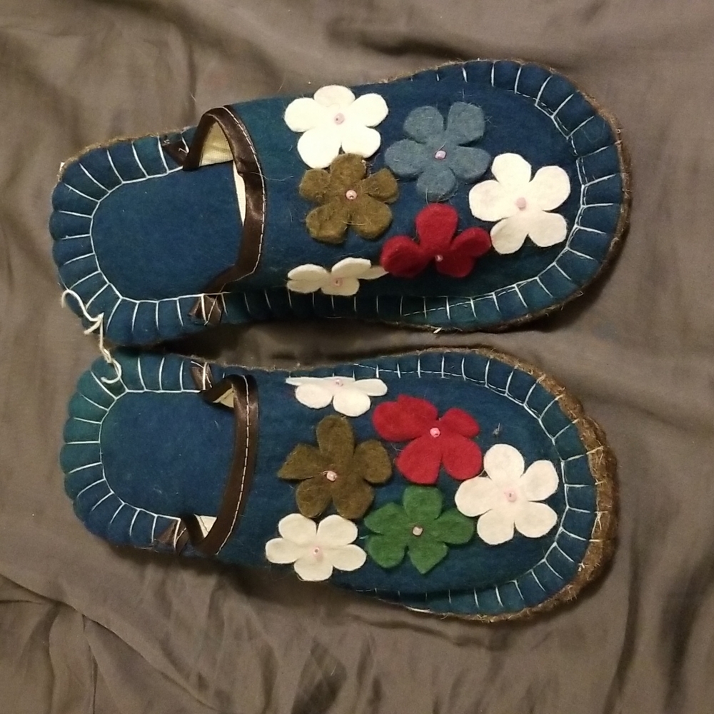 Gorgeous Handmade Felt Slippers